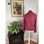 Live a Little  Jacket Women M Black And Red Denim Button Down Pocket Long Sleeve Photo 5