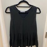 Green Envelope LA Green Envelope Black Peplum Top Photo 0