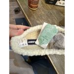 Lands' End  Suede‎ and Faux-Fur Clogs Gray Slippers Size 9 Photo 8