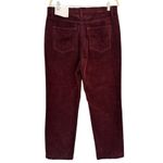 Loft NWT Corduroy Straight Leg High Rise Pants Women’s Size 30 Eggplant Purple Photo 1