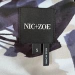 Nic+Zoe Inky Flowers Jacket Size S. Satin Kimono Style Long Sleeves. NEW. Photo 9