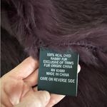 525 America  Luxe - Rabbit Fur Sleeveless Vest in Deep Purple Photo 2