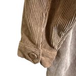 Stoosh  Neutral Colorblock Corduroy Shacket Jacket Shirt Women’s Size Medium Photo 5