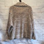 Anthropologie Speckled  Pilcro Textured Cowl-Neck Chunky Knit Confetti Sweater L Photo 3