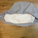 Striped Bandeau Bikini Top Gray Photo 2