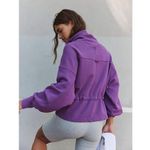 Free People Movement Remi Pullover Sweatshirt High Neck Purple Size Small NEW Photo 1