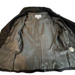 Boston Harbour Womens Black Leather Jacket Size M Moto Baddie Biker Neutral Size M Photo 4
