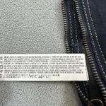 Forever 21 NWT Denim Corset S Top Navy Blue Zip Super Cropped Strapless Bandeau Photo 5