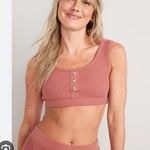 Waffle Knit Bralette Pink Size M Photo 0