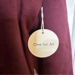 Pact Unisex Raisin Burgundy One For All Unisex Hoodie Size Medium Red Photo 3