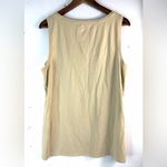 J. Jill L Pima Cotton Light Beige Tank Top Tan Size L Photo 1
