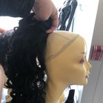 Long black ponytail 19 inch long curly jaw Clipin Size 18 Photo 3