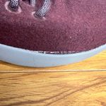 Allbirds  Wool Runner Mizzle Womens Size 9 Burgandy Gray Lace Up Low Top Photo 3