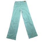 Judy Blue  Los Angeles Women's Size 11/30 Sea Green Wide Leg Jeans High Rise Photo 6