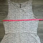 Pact White Pink Green Floral Sleeveless Knee Length Skater Dress Size L Spring Size L Photo 5