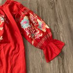 Free People  Fleur Du Jour Red Mini Dress with Pockets Size S NWOT Photo 4