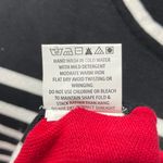 Area Stars New Color Block Stripe Mini Sweater Dress Black White Red Size Small Photo 15