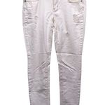 Mudd Cream Distressed Denim Skinny Jeans with Lace Detailed Pockets Low Rise 11 Photo 0