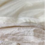 ZARA Collection Ecru 100% Linen Open Lace Back Dress Elastic Waist, Tie Back - S Photo 13