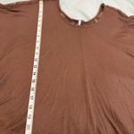 Kirra Women  Sz: M Brown Loose Fit Lace Back Boxy Oversized Lightweight Flowy Top Photo 3