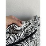 Loft Ann Taylor Skirt Womens 10 Black White Striped Geometric Shapes Mini Casual Photo 7