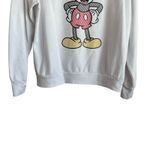 Disney Sweatshirt Juniors 19 2X White Fleece Mickey Mouse Graphic Sketch Cozy Photo 6