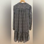 Maeve ANTHROPOLOGIE Margaret Black/White Houndstooth Tunic Dress XS Photo 5