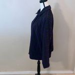 cj banks C.J. Banks Blazer Size X Shimmering Black Checkered with Purple Stripes Photo 4