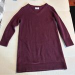 Old Navy  sweater dress or tunic top size Small burgundy long sleeves Photo 0