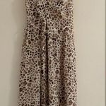 Nordstrom Rack NWT Mauby Satin Wrap Dress Dark Brown Giraffe / Size M Photo 13