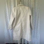 ZARA  NWT Women's Longline Midi Ivory Madam Open Coat Jacket Side Pockets S Photo 2