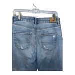 American Eagle Womens Stretch Ripped Curvy Mom Jeans, Size 8 LONG Photo 3