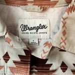 Wrangler South Western Aztec Geometric Patterned Denim Western Jacket Sz Small Photo 2