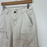 PTCL Cream Wide Leg Cargo Jeans Size 27 Photo 2