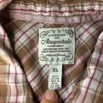 Aeropostale Y2k Pink/Brown Flannel Photo 4