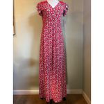 Loveappella Torri med Maxi Dress Red Floral boho flowy cottage fairy Y2K whimsi Photo 1