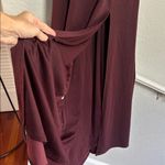 Birdy Grey  Alex Cabernet Gown Maxi Formal Wedding Bridesmaid Burgundy Ties Small Photo 4