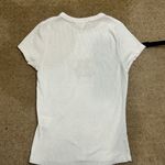 Riley & James  Small White Ribbed Short Sleeve Embroidered Teddy Bear With Hearts Photo 5