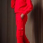 Generation Love Red Collina Chain Sweatshirt & Misha Sweatpants Set Photo 0