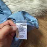 Lucy in the Sky Ruched Cross Back Dress In Pastel Blue Photo 4