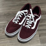 Vans  Women's Burgundy and White Sneakers Photo 0