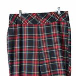 Jones New York Women’s 1X Plaid Stretch Ankle Pants Multicolor Tartan Pull-On Photo 2