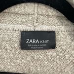 ZARA  Knit Neutral Size SMALL Cardigan Women's‎ Oatmeal Open Front Sweater Photo 2