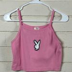 Playboy  Logo Pink Cropped Tank size L Photo 7