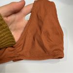 Aerie  scoop neck bikini top orange/rust ribbed women’s‎ size XXS summer beach Photo 2
