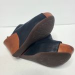 Kork-Ease  Berit 8 Wedge Slingback Platform Black Brown Sandal Bootie Leather Photo 6