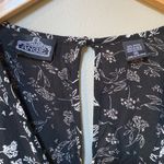 Angie  black white floral faux wrap shorts romper Photo 2