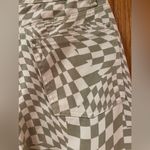 RSQ  by Tilly’s Green & Off-White Wavy Check‎ Wide Leg Denim Jeans Size 26 Photo 10