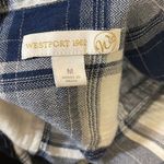 Westport 1962 Women’s.  Flannel Top. Size‎ Medium. Blue Plaid Photo 5