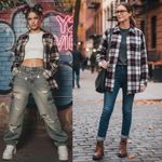 Lauren Ralph Lauren Flannel Plaid Long Sleeve Zip Photo 2